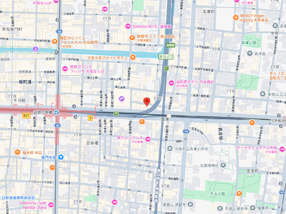 スマホ修理センター なんば日本橋店 アクセスマップ